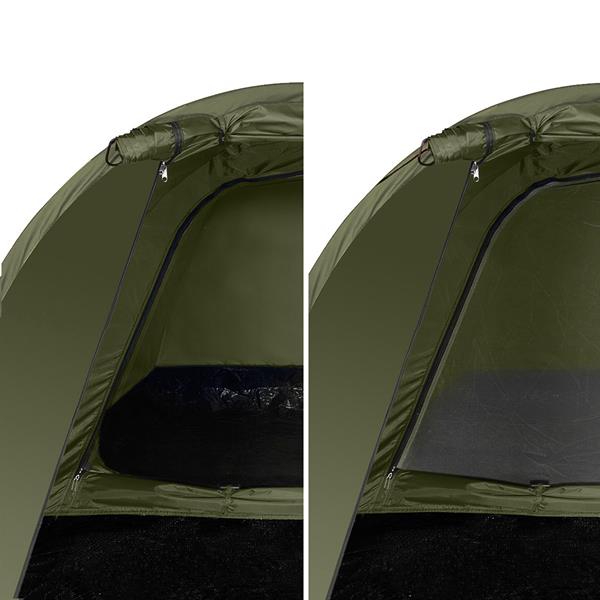 Turistický stan NILS Camp NC6010 Hiker khaki pro 2 osoby
