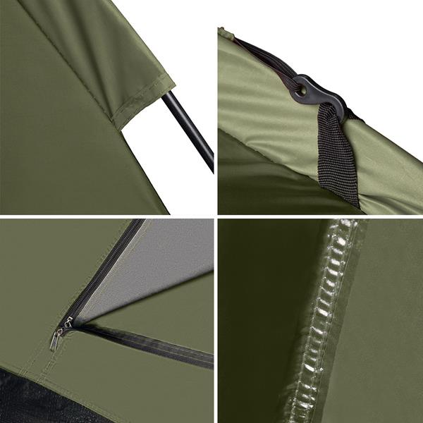 Turistický stan NILS Camp NC6010 Hiker khaki pro 2 osoby