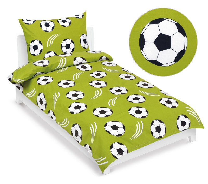 Bellatex Povlečení bavlněné Junior, Fotbal - 140x200, 70x90 cm