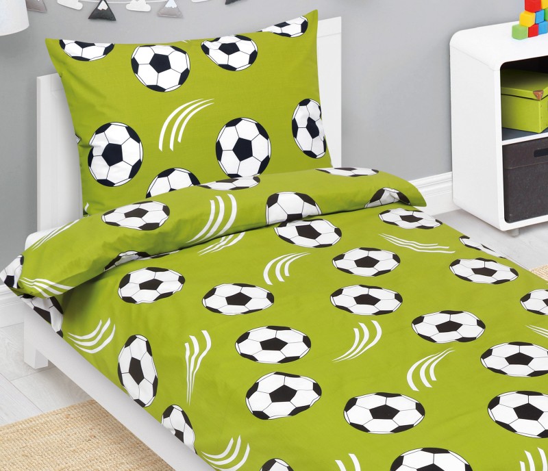 Bellatex Povlečení bavlněné Junior, Fotbal - 140x200, 70x90 cm