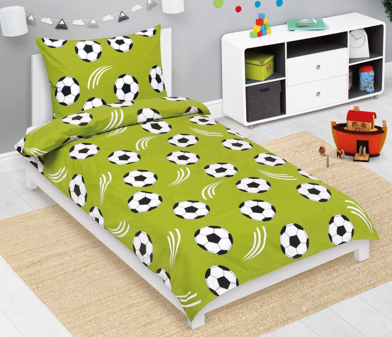 Bellatex Povlečení bavlněné Junior, Fotbal - 140x200, 70x90 cm
