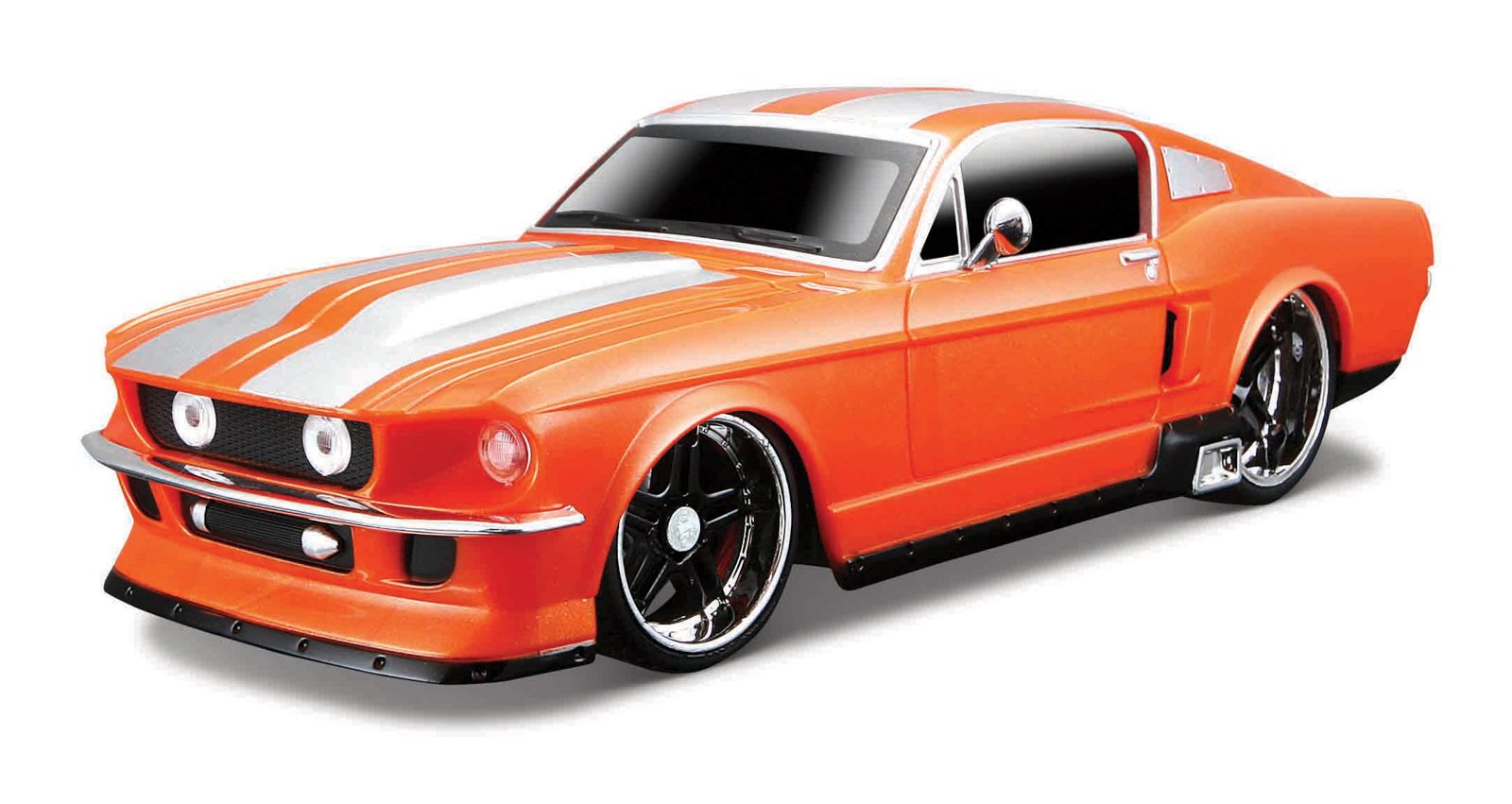 Maisto RC 1967 Ford Mustang GT Radio Control Vehicle, oranžový 1:24