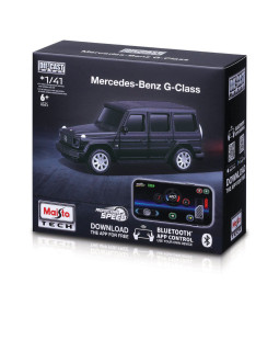 Maisto RC Mercedes Benz G-Class se světly, černá, 2,4GHz, USB, XTR,Bluetooth