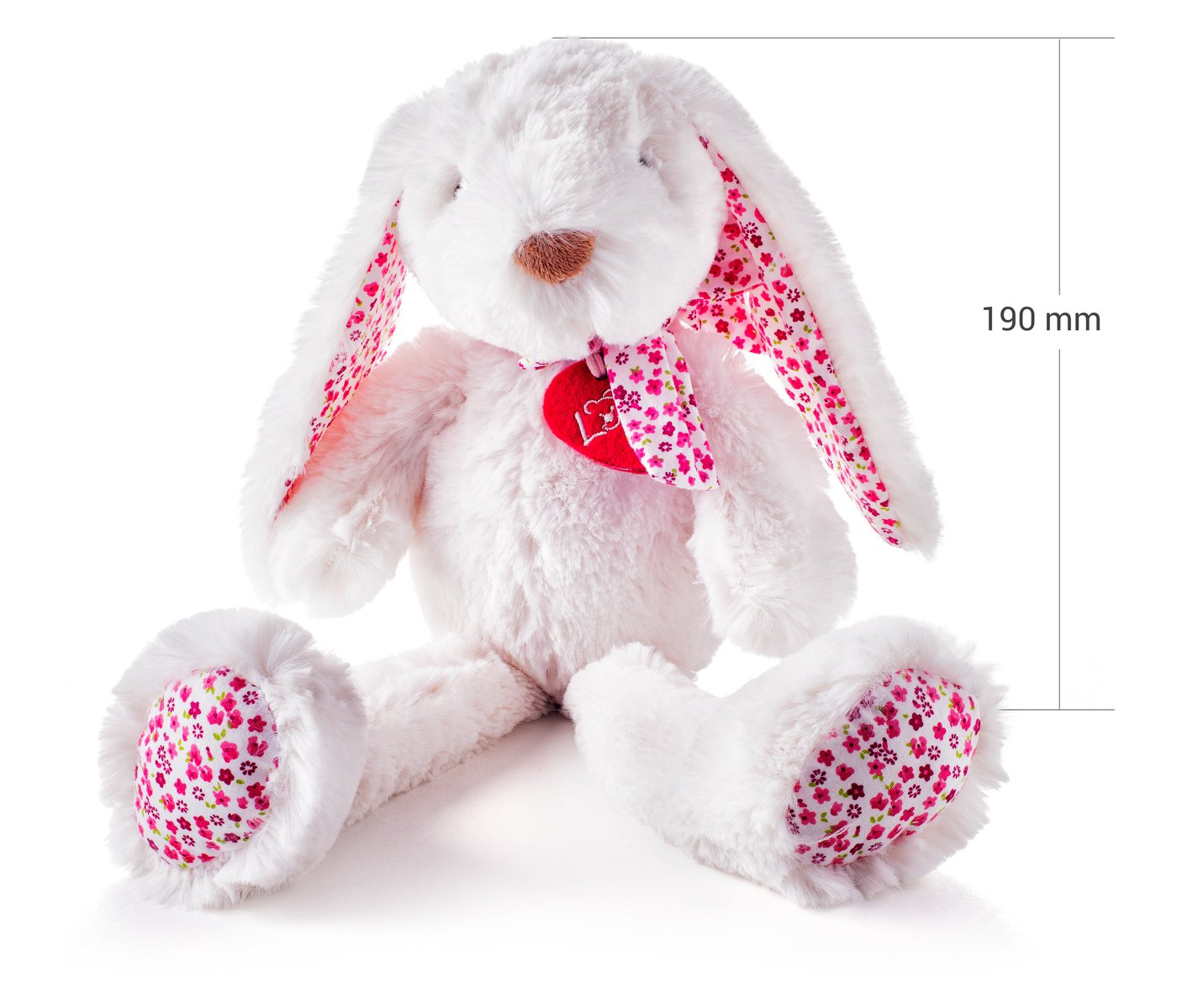 Zajíc Ella bílý velký 38 cm