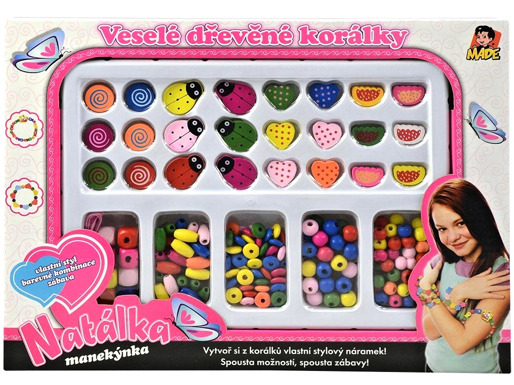 Made Natálka, Veselé dřevěné korálky Berušky