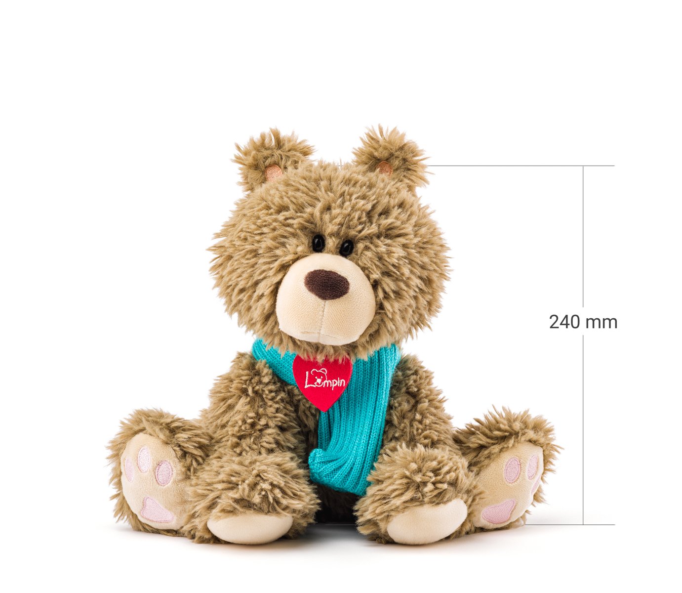 Medvěd Bariboo se šálou malý, 25cm