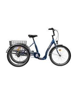 Liberty Tříkolka COMFY 3spd., kaučuková kola, 2025 modrá