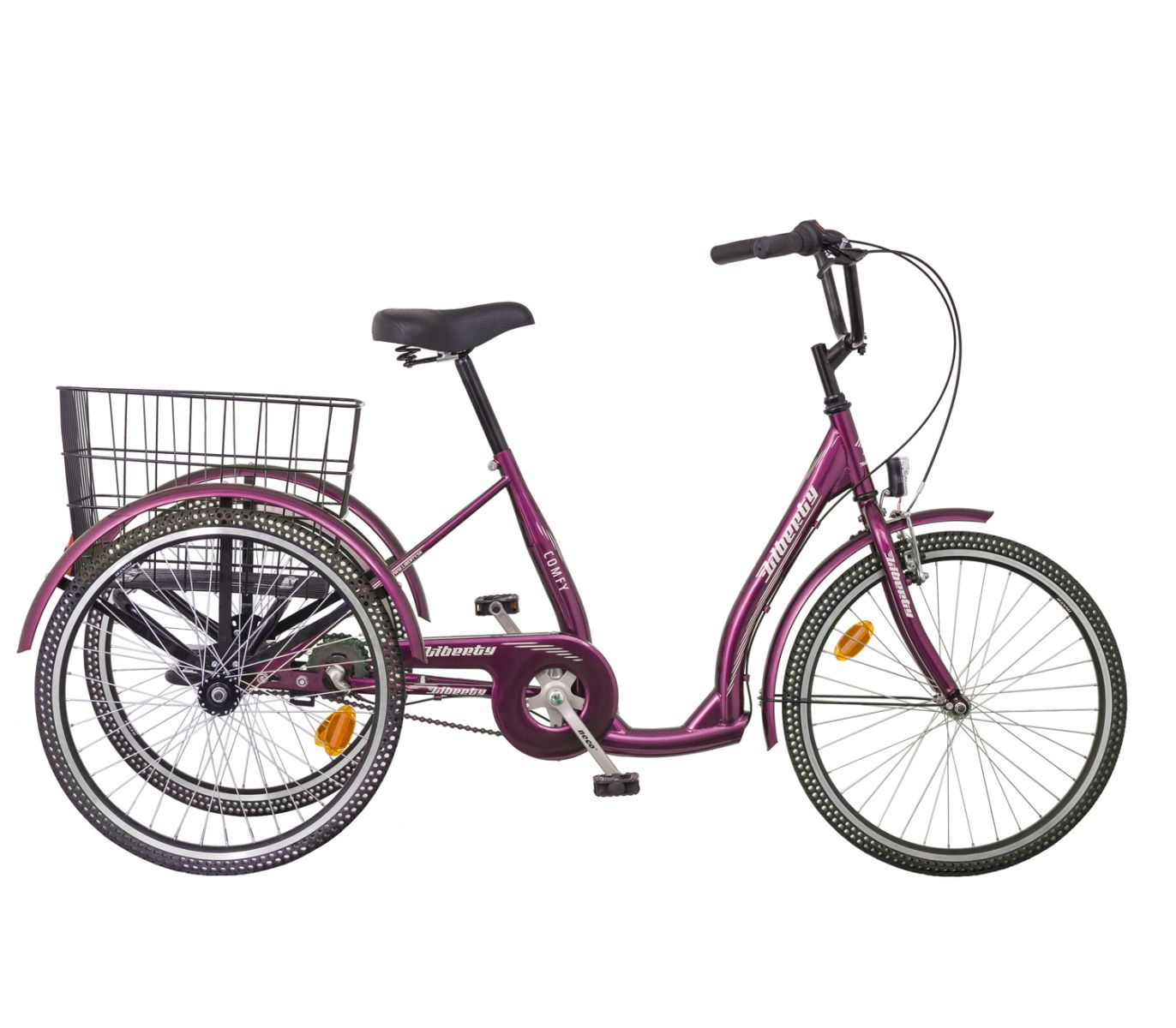 Liberty Tříkolka COMFY 3spd., kaučuková kola, 2026 fialová