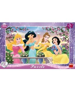 Deskové puzzle 15 dílků - Princezny ll.