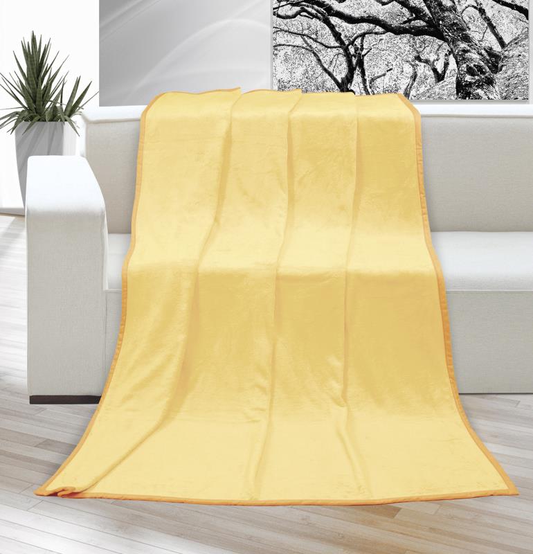 Bellatex Přikrývka Korall micro jednolůžko, Vanilka - 150x200 cm