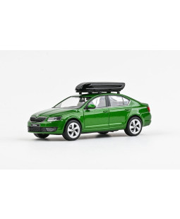 Abrex Škoda Octavia III (2012) s boxem, Zelená Rallye Metalíza 1:43