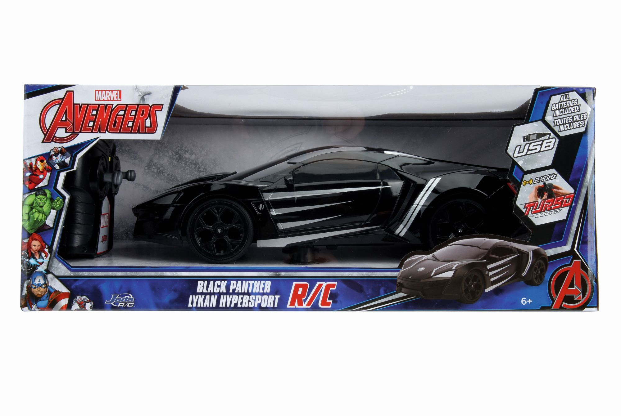 Jada Marvel RC Black Panther Lykan 1:16