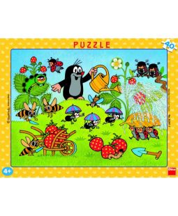 Deskové puzzle 40 dílků - Krtek v jahodách