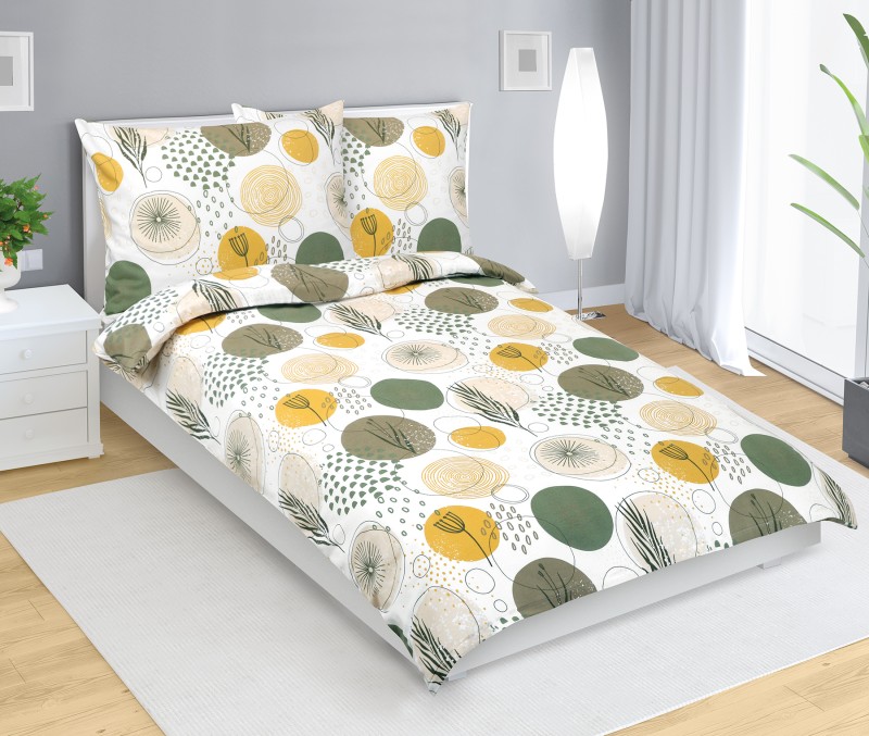 Bellatex Povlečení flanelové, Barevné kola - 140x200, 70x90 cm