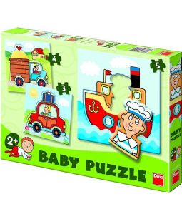 Dětské puzzle Dopravní prostředky  3 - 5 dílků