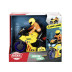 Dickie Toys Záchranářská motorka s jezdcem, 17cm