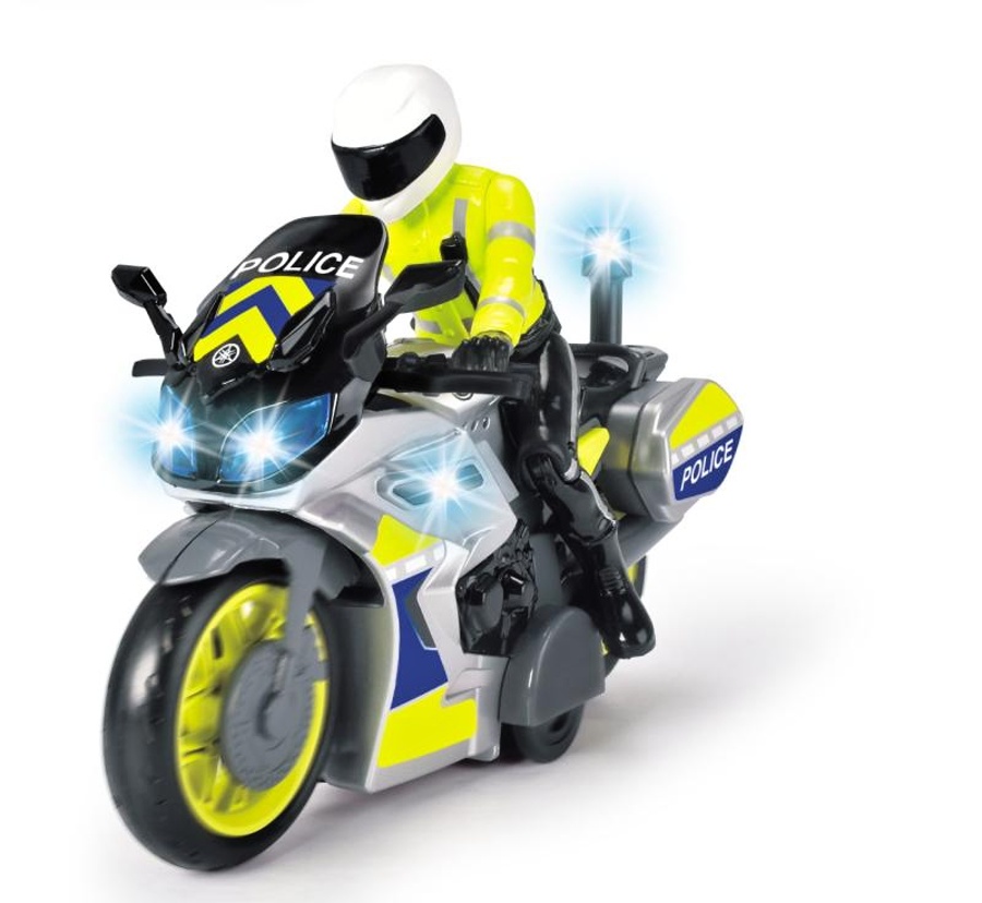 Dickie Toys Policejní motorka s jezdcem, 17cm
