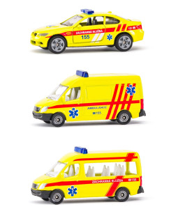 Siku set ambulance, sada 3 aut, Česká verze