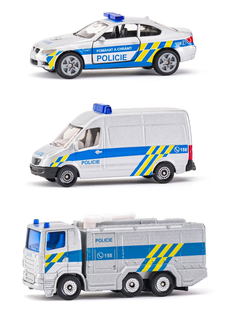 Siku set policejní sada 3 aut, česká verze