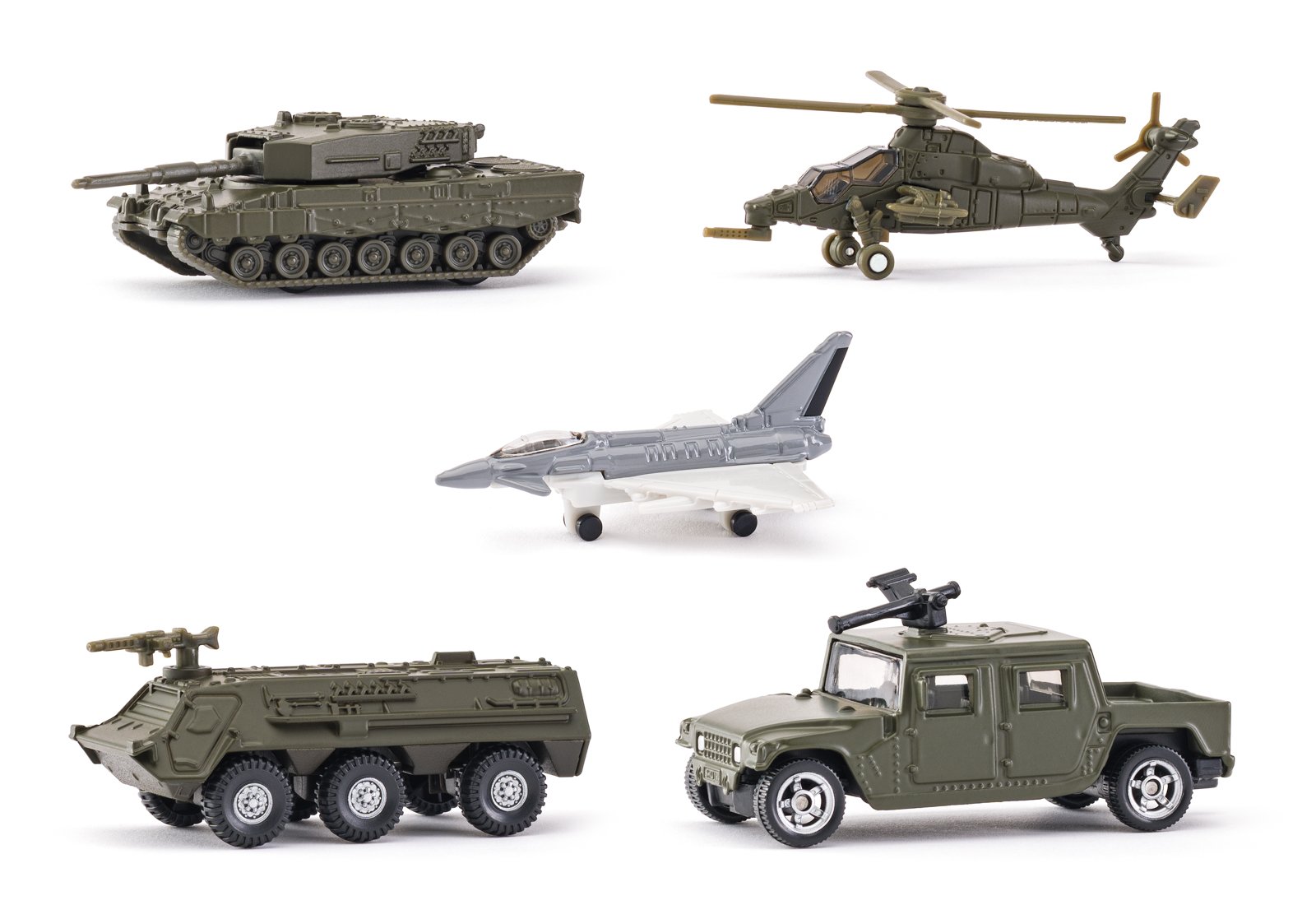 Siku Military - Sada vojenských vozidel, 5 ks