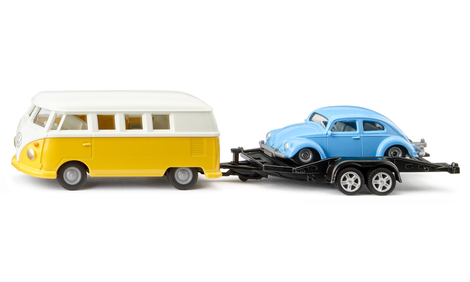 Siku set Volkswagen T1 Samba s přívěsem a Volkswagen Brouk 1:50