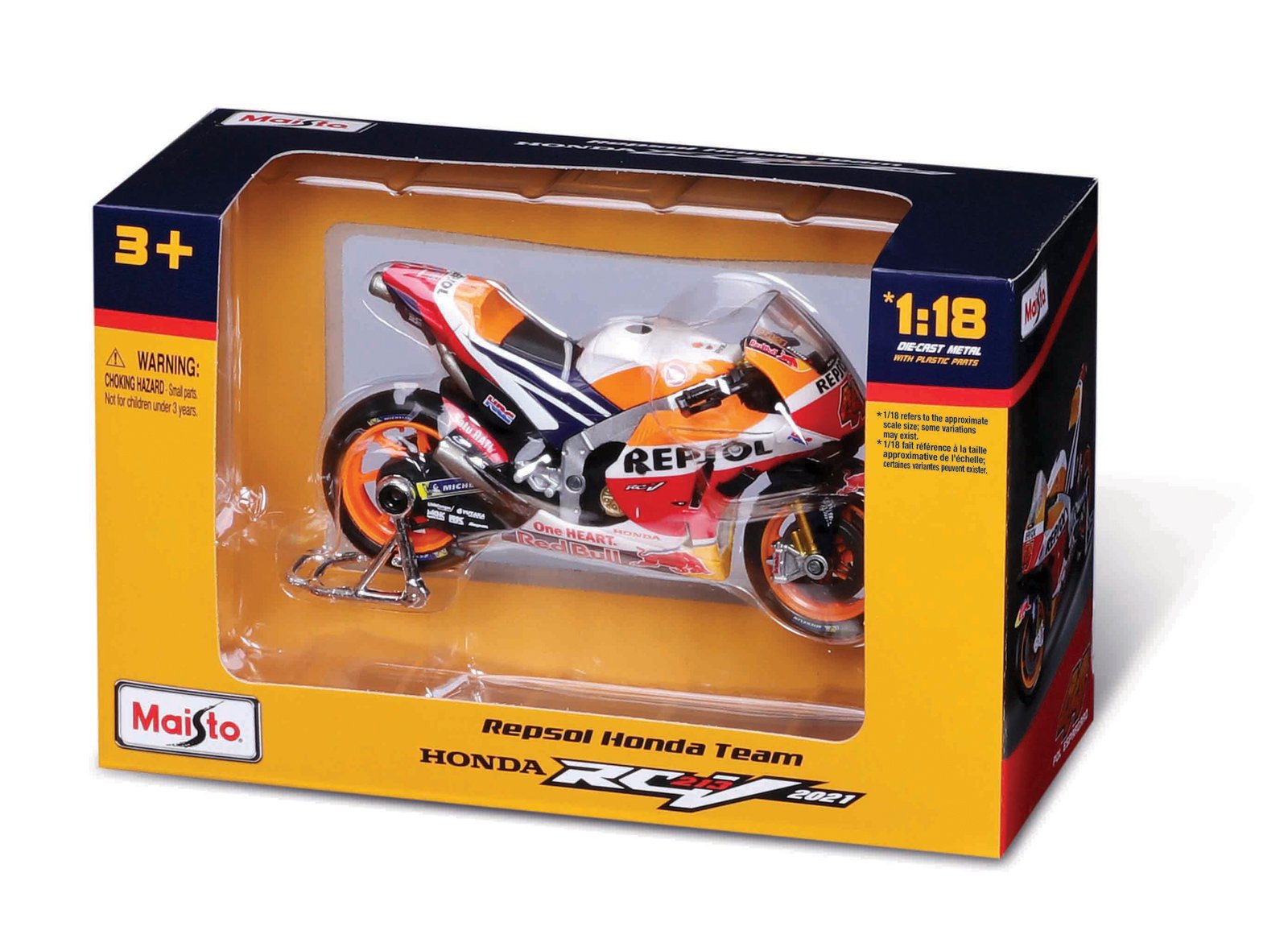 Maisto Motocykl, Repsol Honda Team 2021, (#44 POL ESPARGARO), 1:18