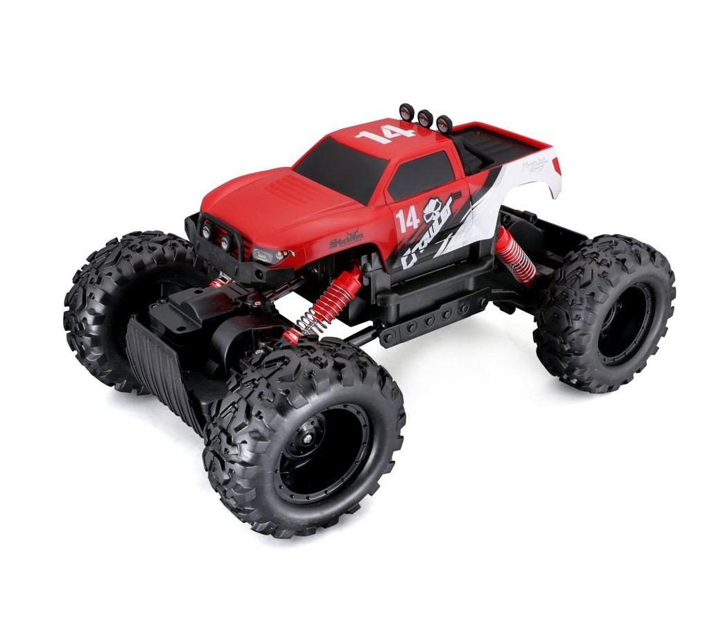 Maisto RC Rock Crawler, červený, 2,4 GHz
