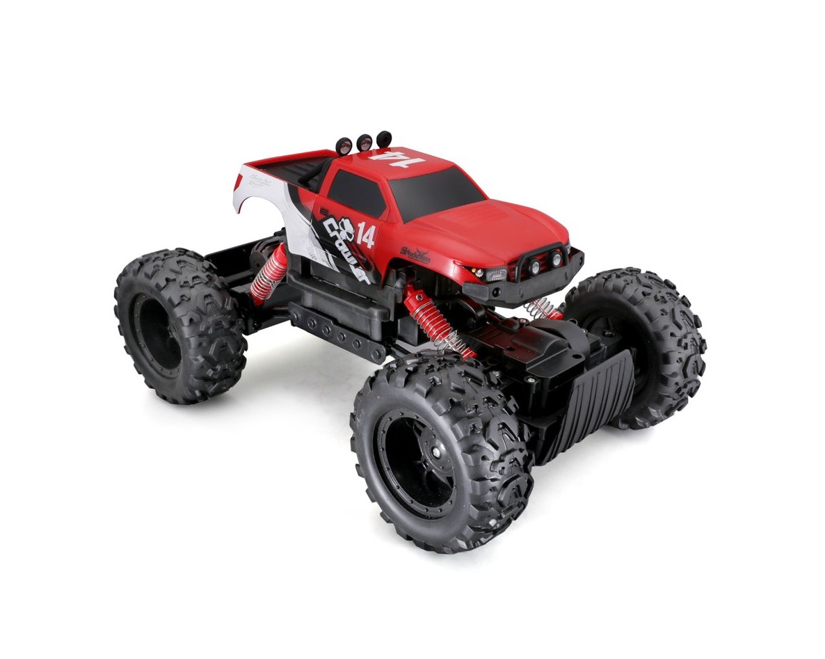 Maisto RC Rock Crawler, červený, 2,4 GHz