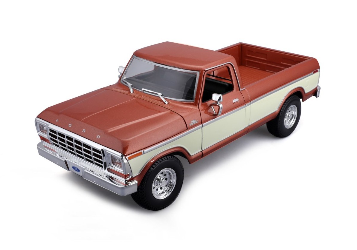Maisto 1979 Ford F150 Pick-up, metal hnědá, krémová, 1:18