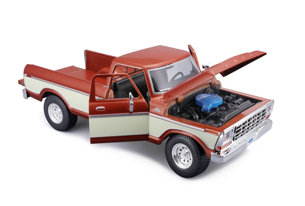 Maisto 1979 Ford F150 Pick-up, metal hnědá, krémová, 1:18