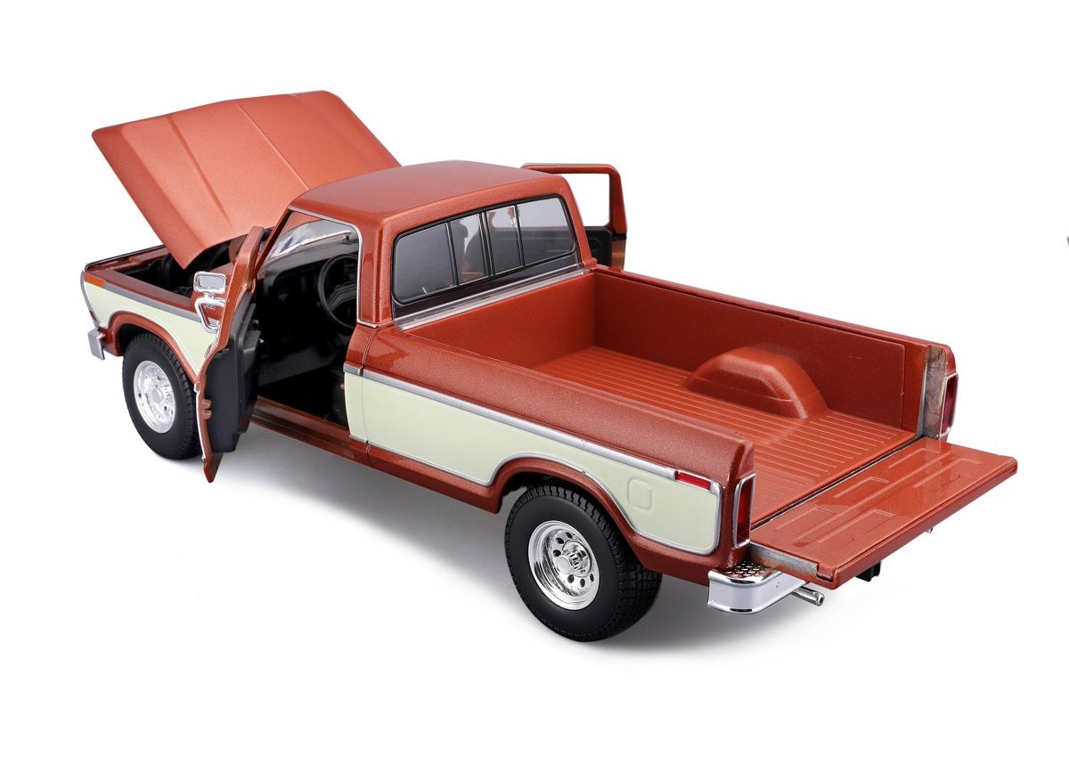 Maisto 1979 Ford F150 Pick-up, metal hnědá, krémová, 1:18