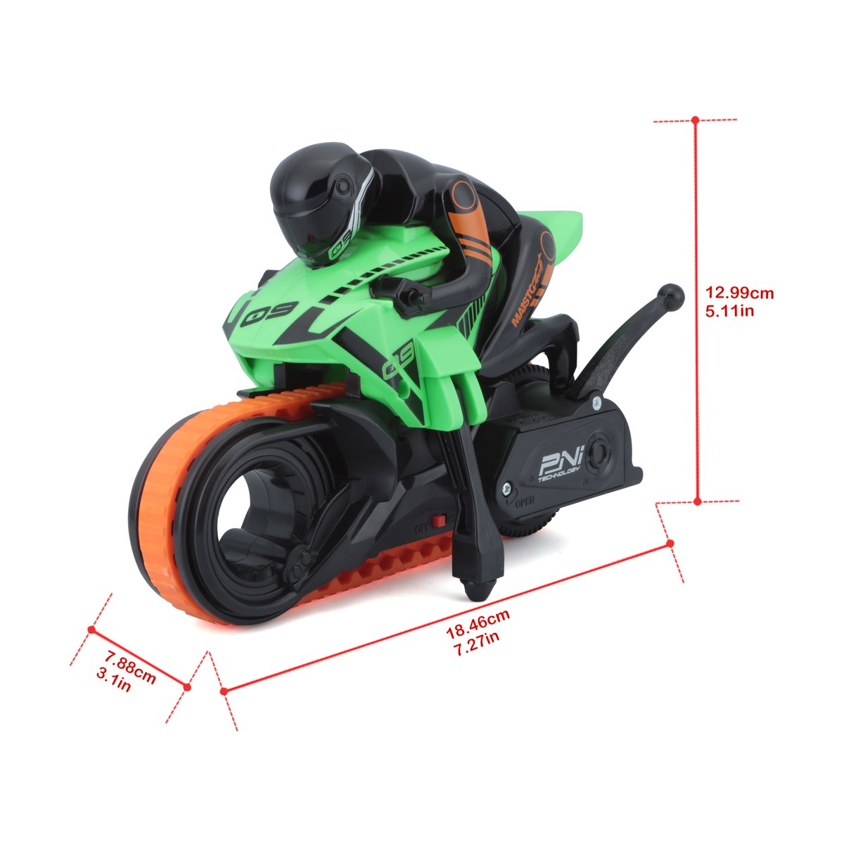 Maisto RC Motocykl Cyklone, 2,4GHZ, 30°stoupání
