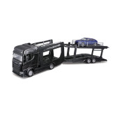 Bburago Multicar Carrier Scania 770S Black a Lamborghini Urus 1:43
