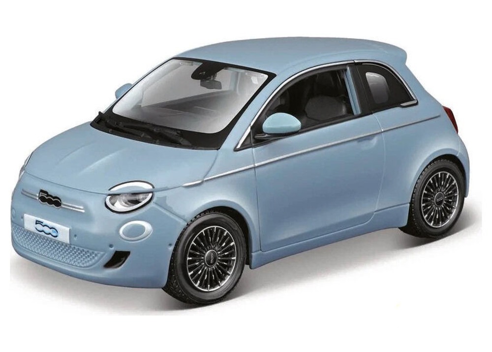 Bburago Fiat 500e (2023) - modrý 1:24
