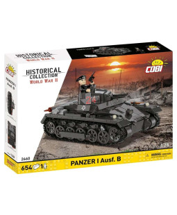 Cobi 2660 II WW Panzer I Ausf B, 1:28, 654 k, 1 f 