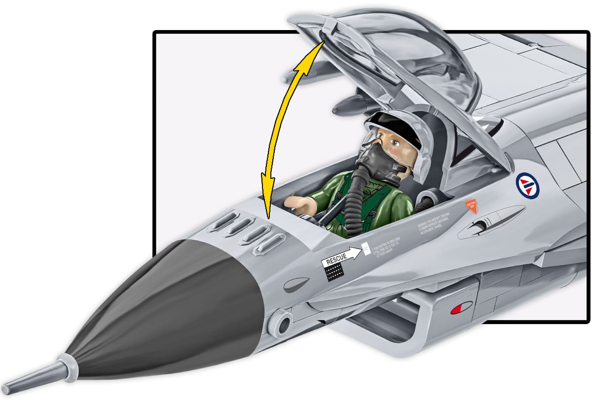 Cobi 5913 Armed Forces F-16 AM FIGHTING FALCON, 1:48, 495 k, 1 f