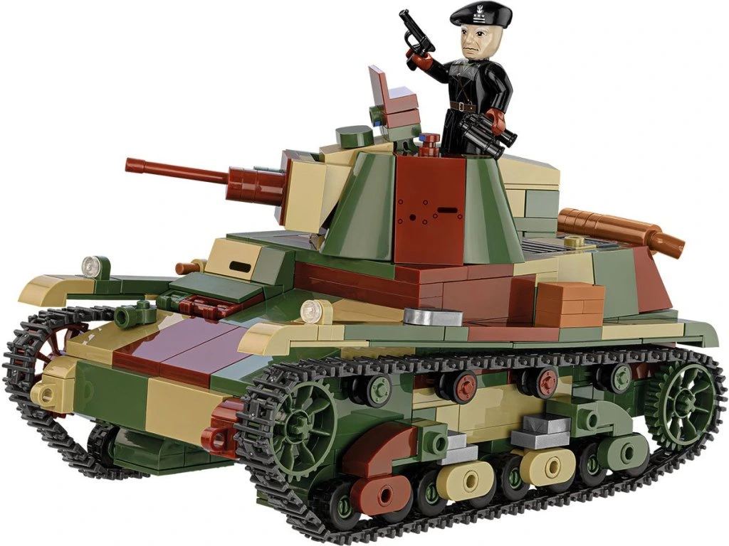 Cobi 2661 II WW Lehký tank 7TP, 1:28, 669 kostek