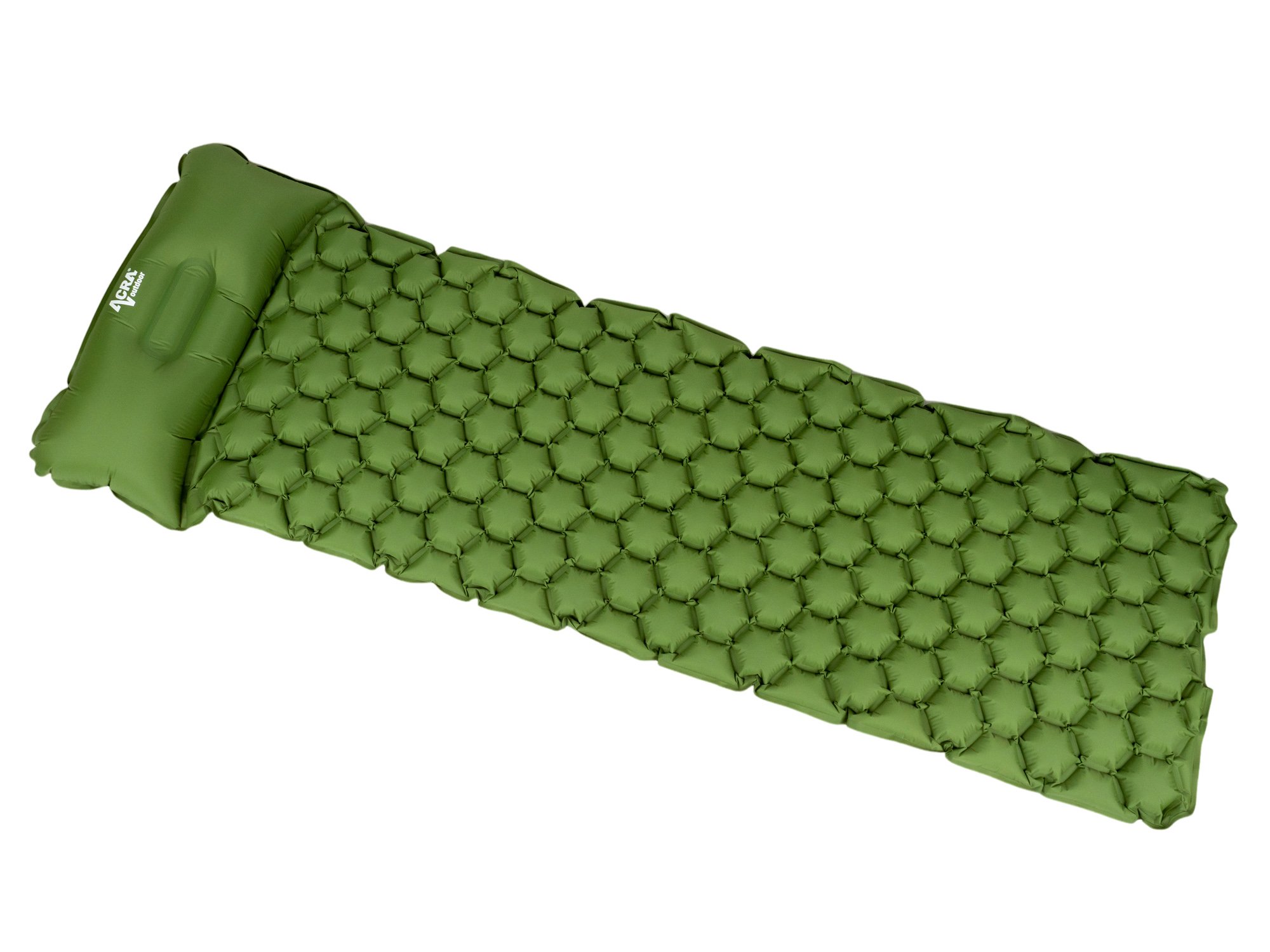 Acra L140CL nafukovací karimatka s polštářkem zelená 5cm