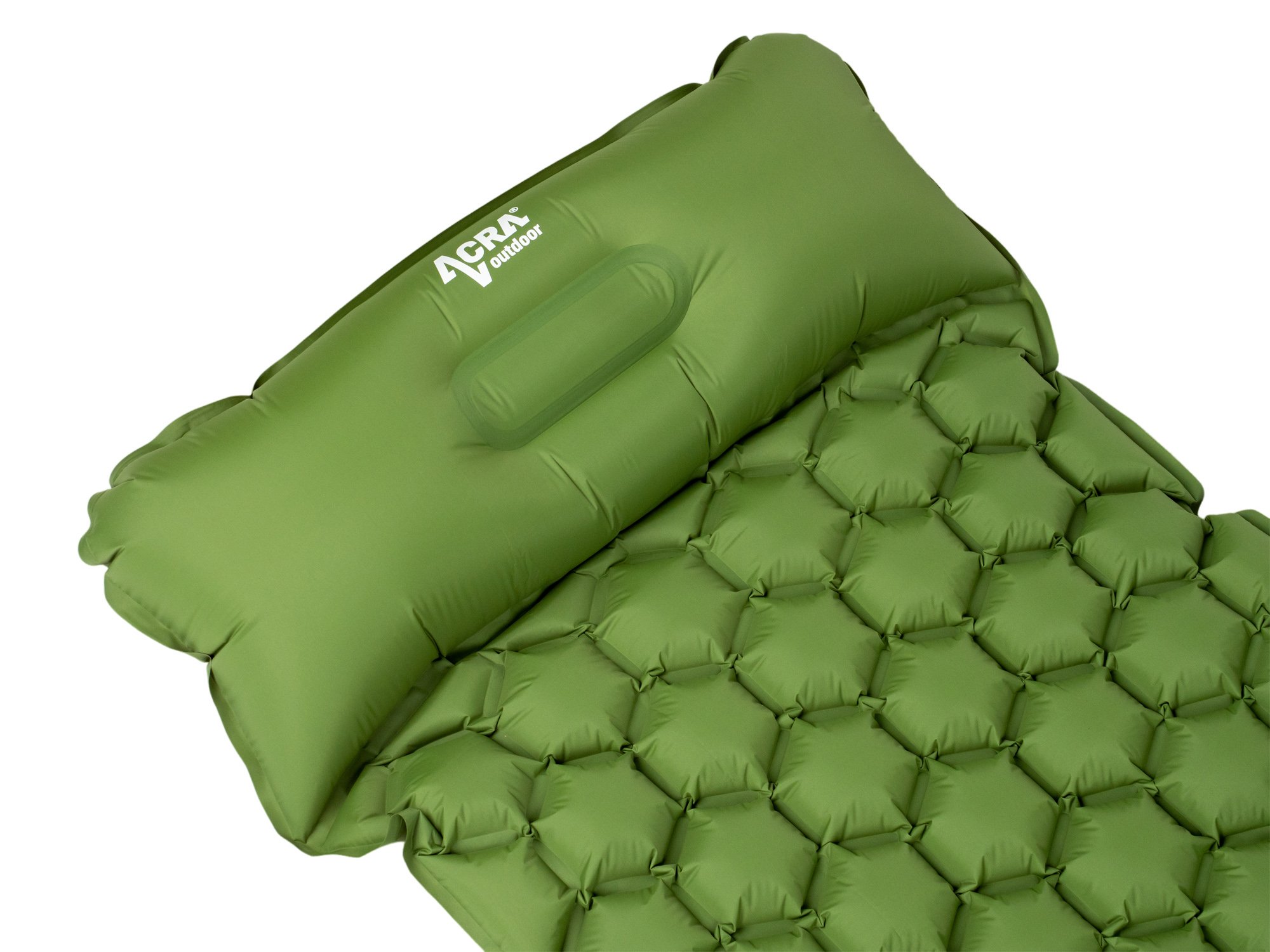 Acra L140CL nafukovací karimatka s polštářkem zelená 5cm