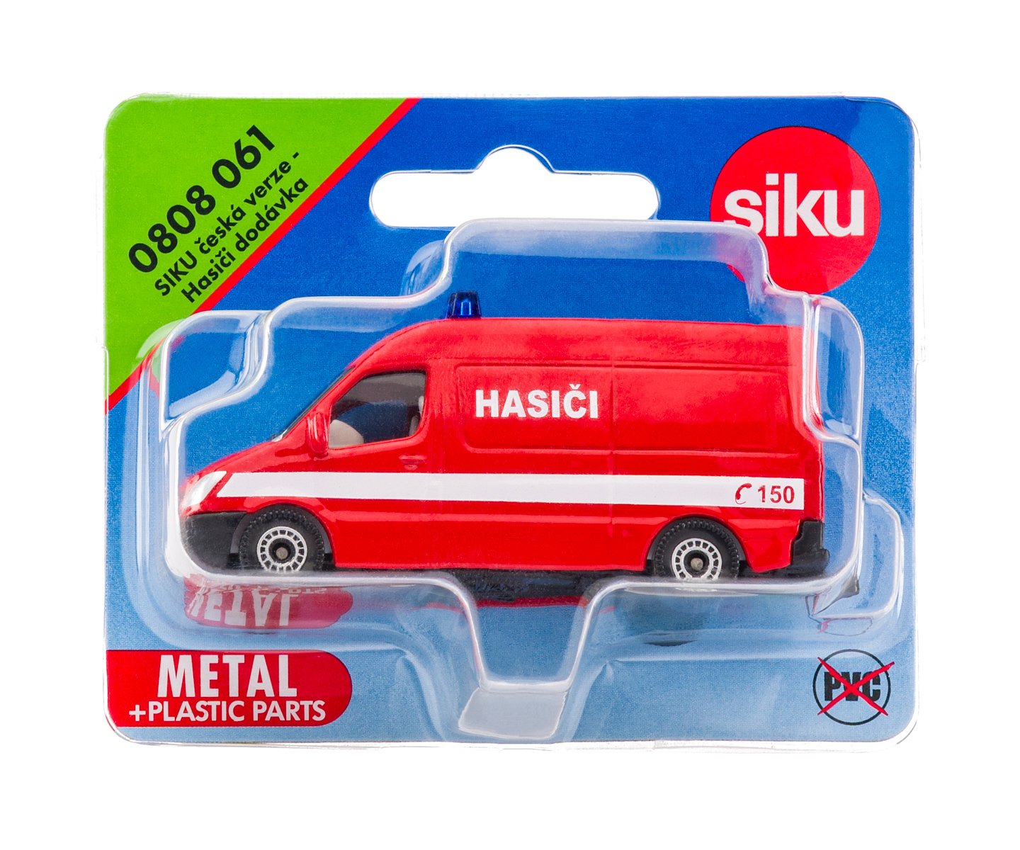 Siku hasiči dodávka, česká verze