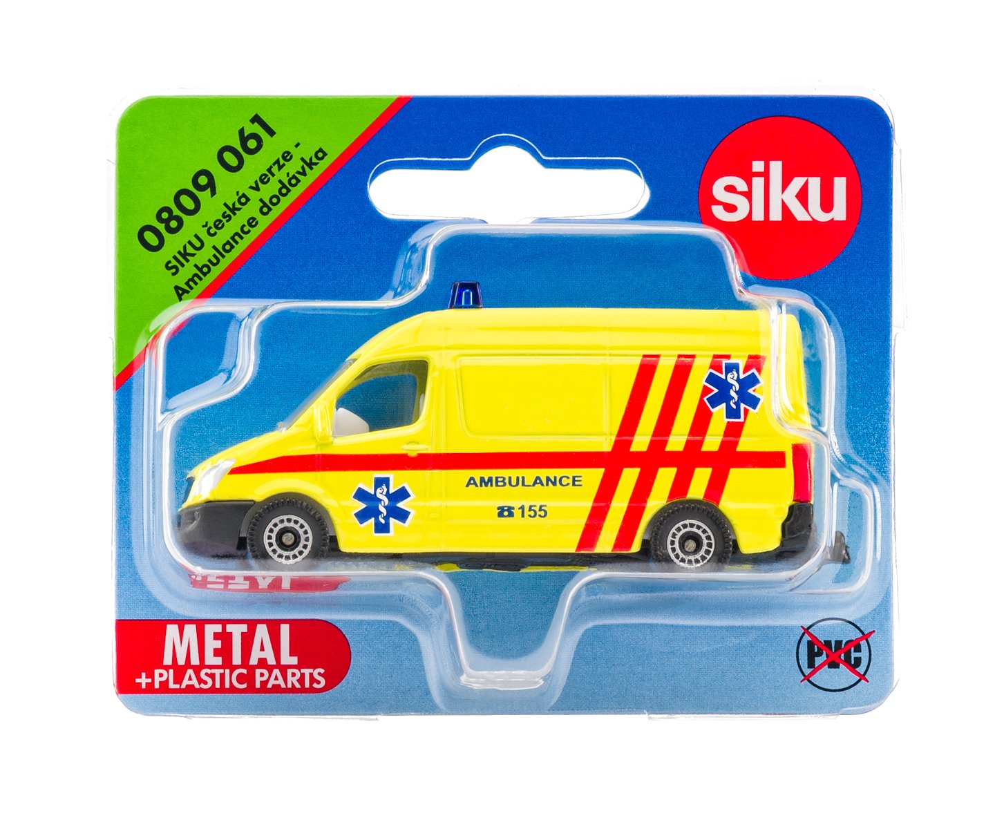 Siku ambulance dodávka, česká verze