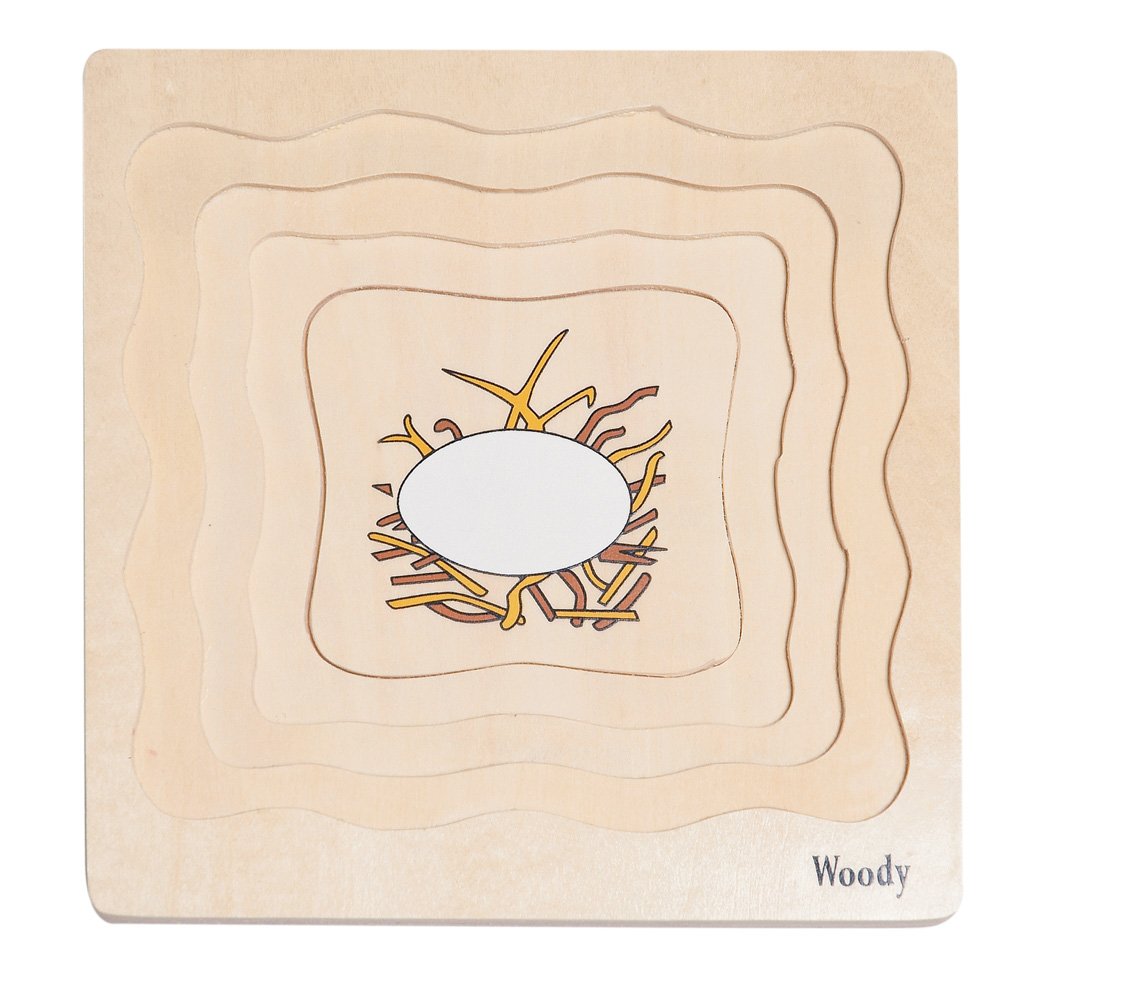 Woody Puzzle na desce - Vývoj slepice