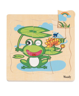 Woody Puzzle na desce - Vývoj žáby