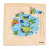 Woody Puzzle na desce - Vývoj žáby
