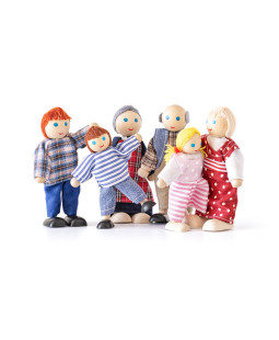 Panenky do domečku, Rodina 6 ks