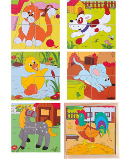 Woody Dřevěné kostky Statek, 2x2