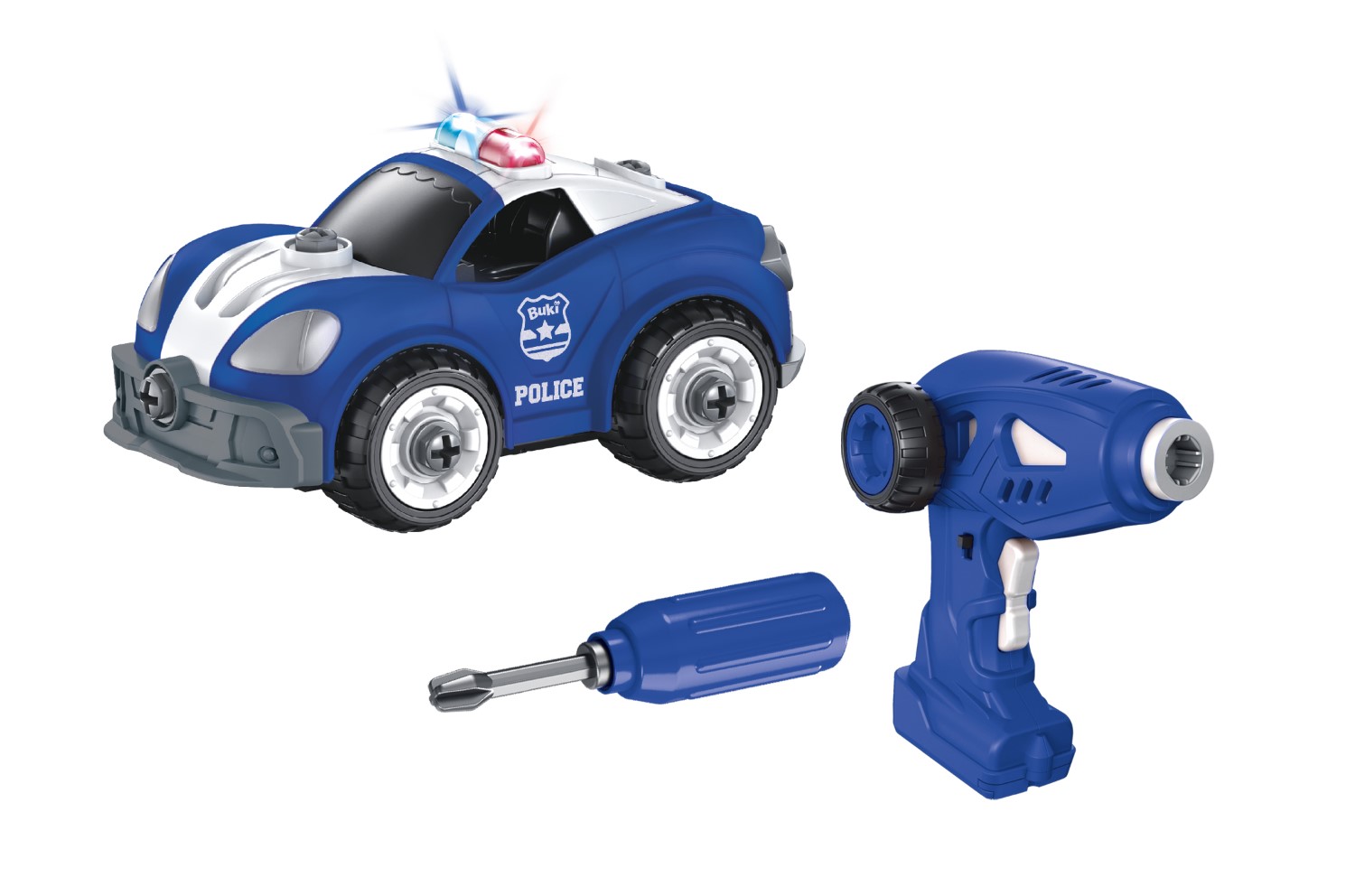 BUKI RC Šroubovací stavebnice Policejní auto