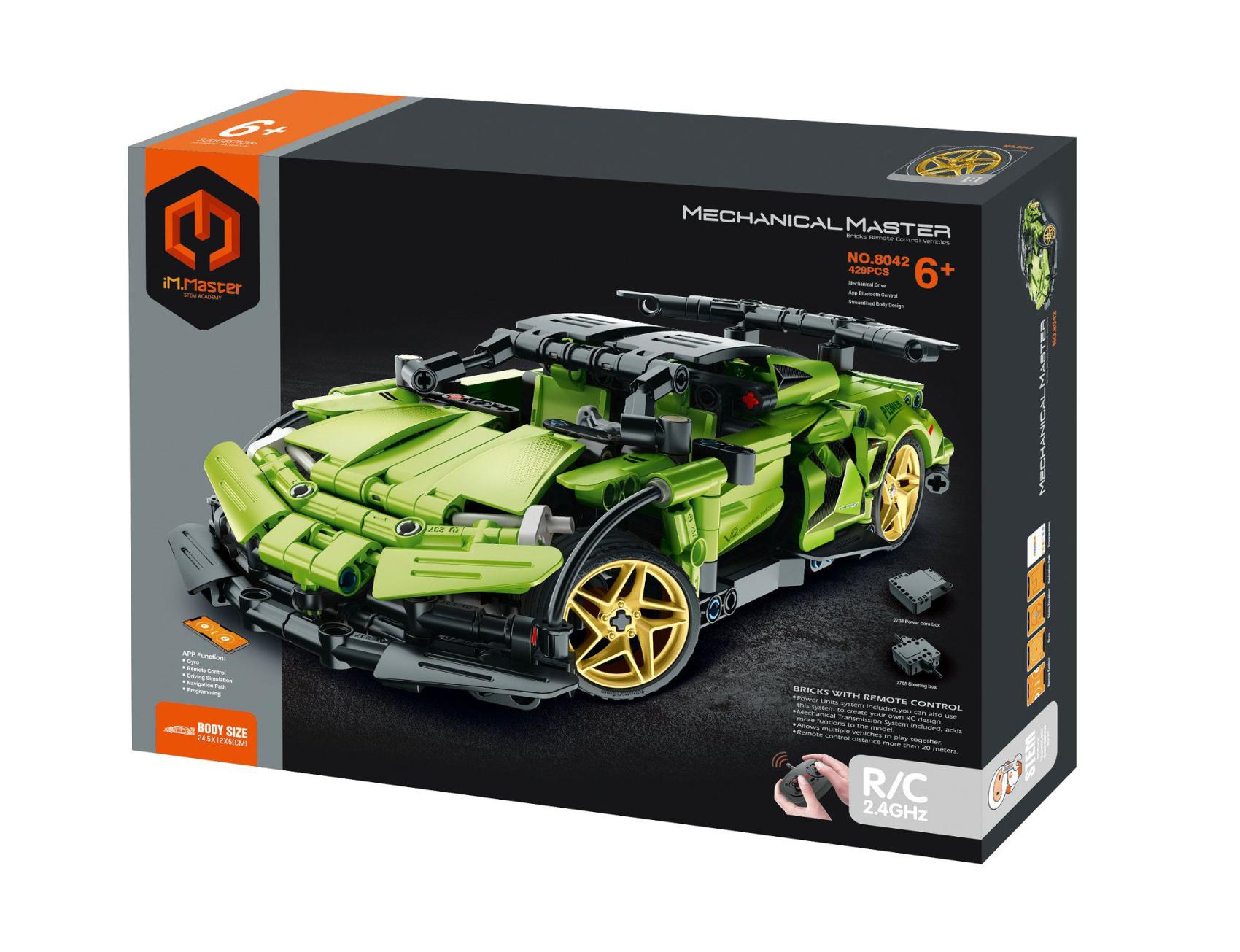 Stavebnice iM.MASTER závodní RC auto, 2,4GHz, 429 dílků