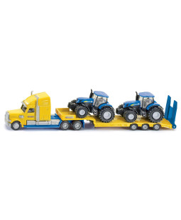 Siku Super - Tahač s vlekem a 2 traktory New Holland 1:87