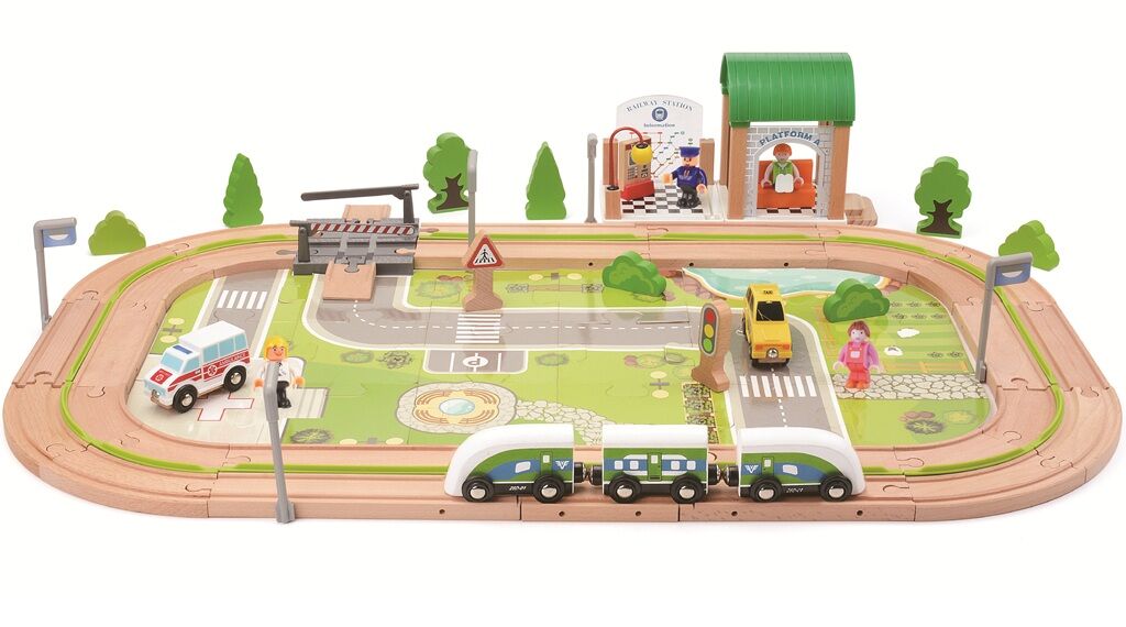 2Kids Toys Vláčkodráha Vesnice 110 dílů